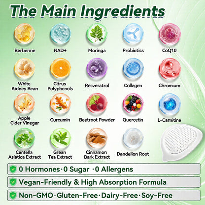 🍋Official Store | 🍋 Aetherium™ Moringa & Berberine 10-IN-1 Advanced Nano Microneedle 1 Patch (Once Daily, visible changes in 7 days) ✅ Obesity, Diabetes, Sleep Apnea, And Joint Issues