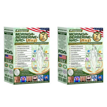 🍋Official Store | 💚 solaroza® Moringa & Berberine 10-IN-1 Advanced Nano Microneedle 1 Patch (Once Daily, visible changes in 7 days) ✅ Obesity, Diabetes, Sleep Apnea, And Joint Issues