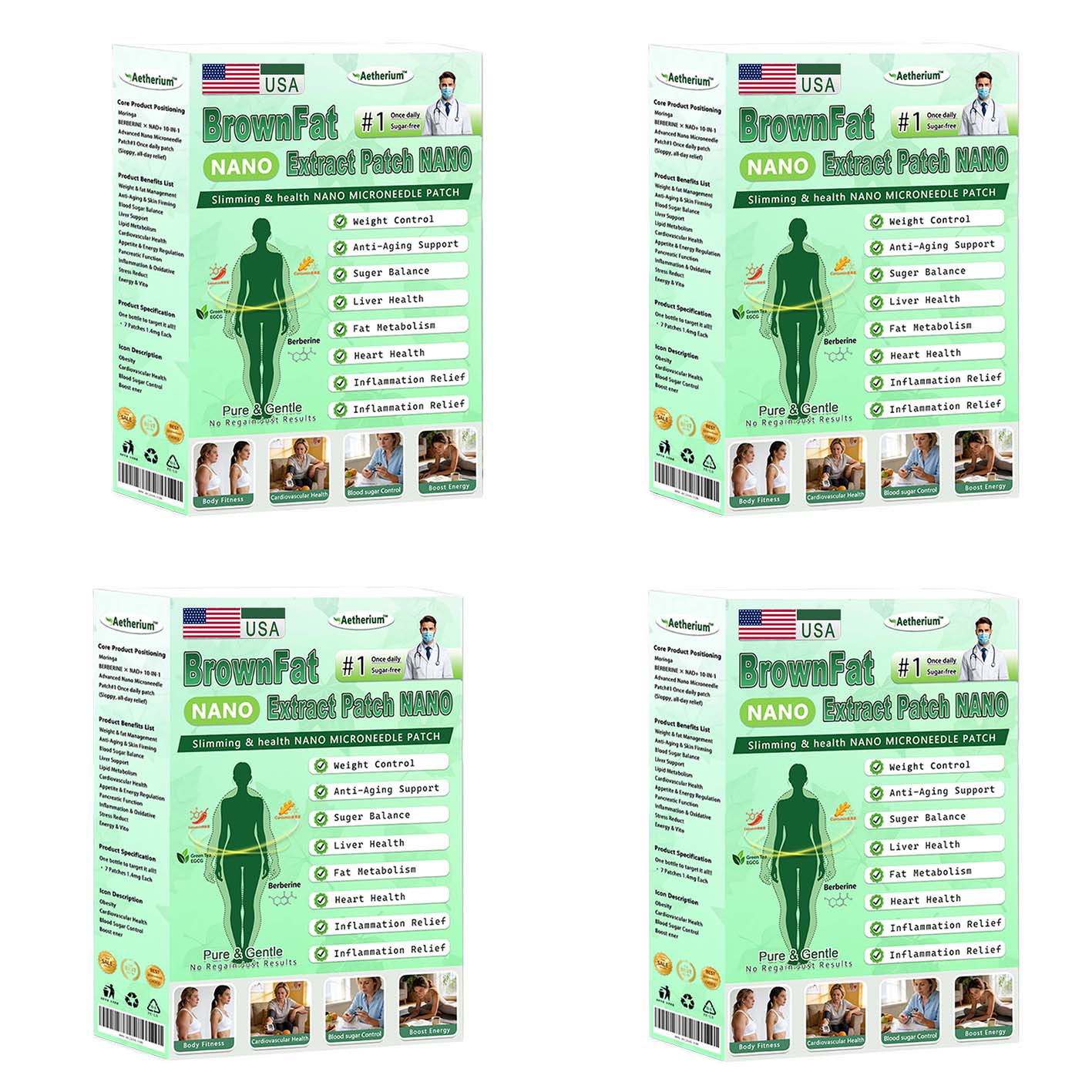 🍋Official Store | 🍋 Aetherium™ Moringa & Berberine 10-IN-1 Advanced Nano Microneedle 1 Patch (Once Daily, visible changes in 7 days) ✅ Obesity, Diabetes, Sleep Apnea, And Joint Issues