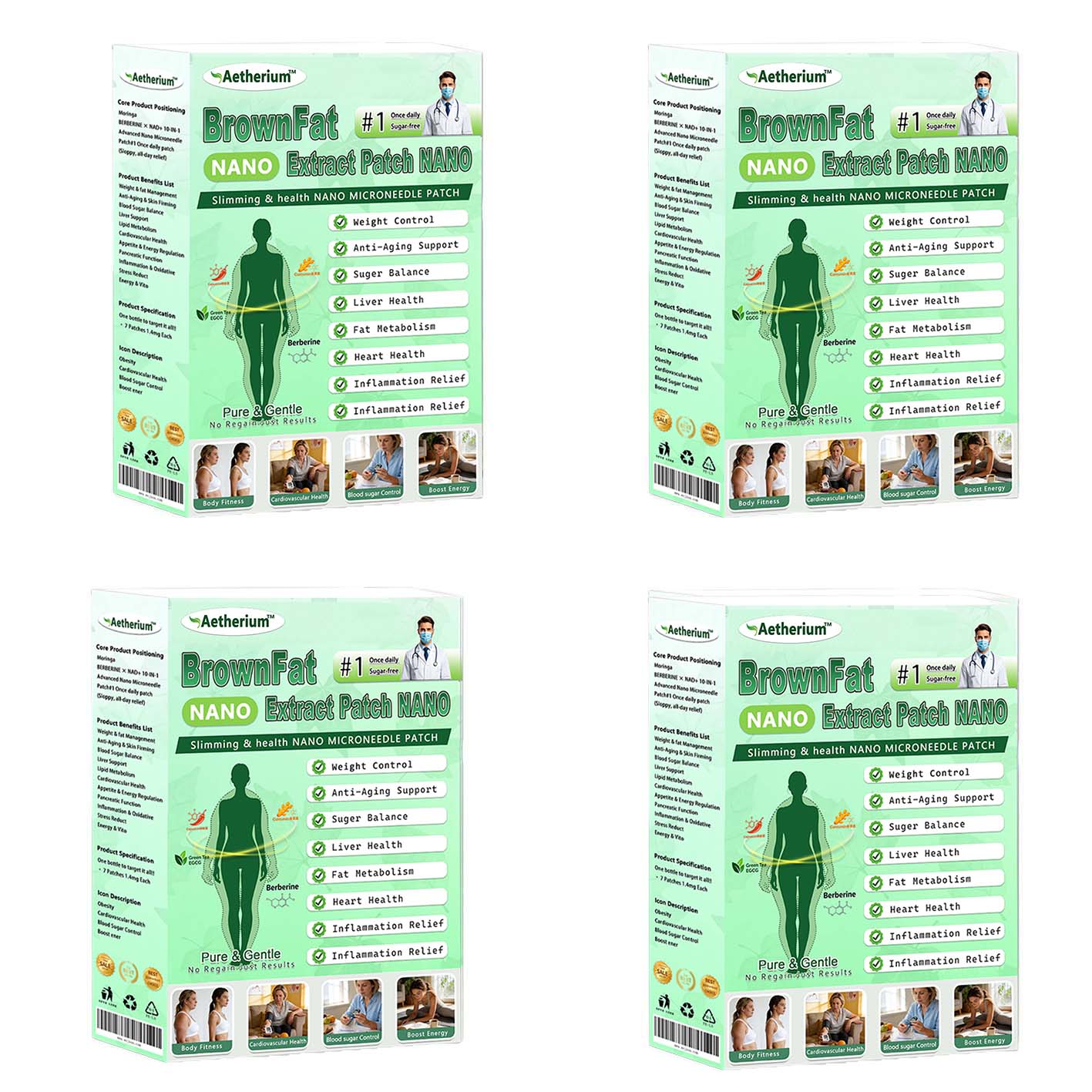 🎁Official Store | 🍋 Aetherium™ Moringa & Berberine 10-IN-1 Advanced Nano Microneedle 1 Patch (Once Daily, visible changes in 7 days) ✅ Obesity, Diabetes, Sleep Apnea, And Joint Issues