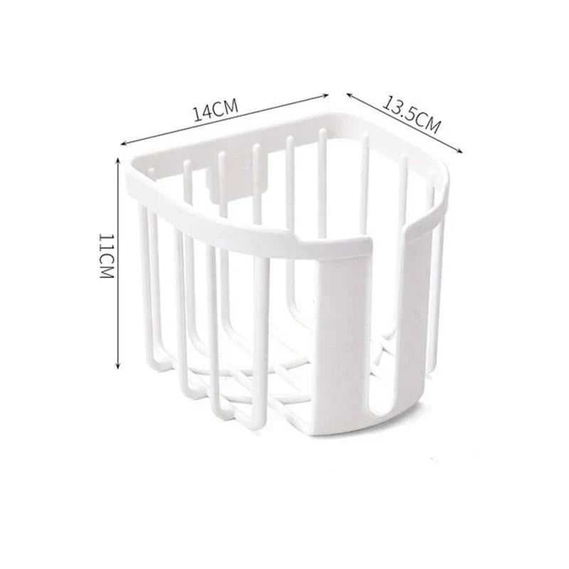 Punch-Free Toilet Paper Shelf Bathroom Kitchen Tissue Box