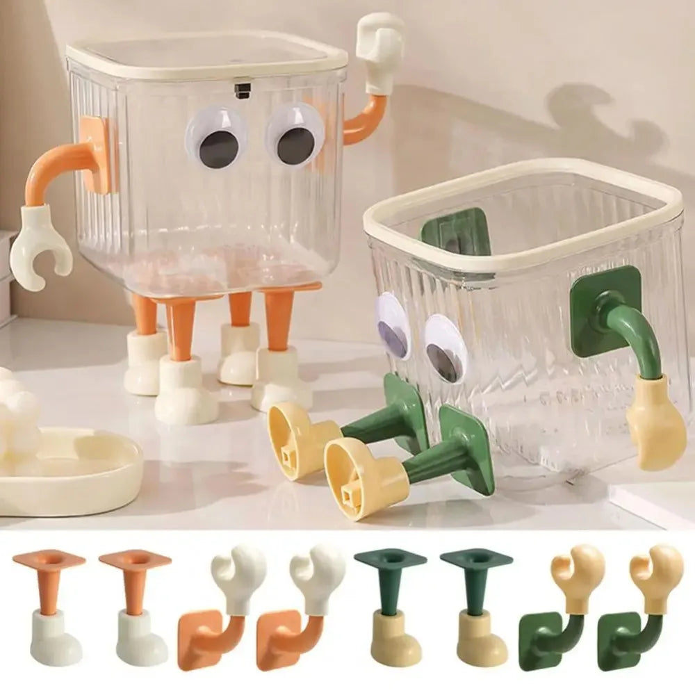 Tissue Box Decorative Foot Legs Self-adhesive Multifunctional Trash